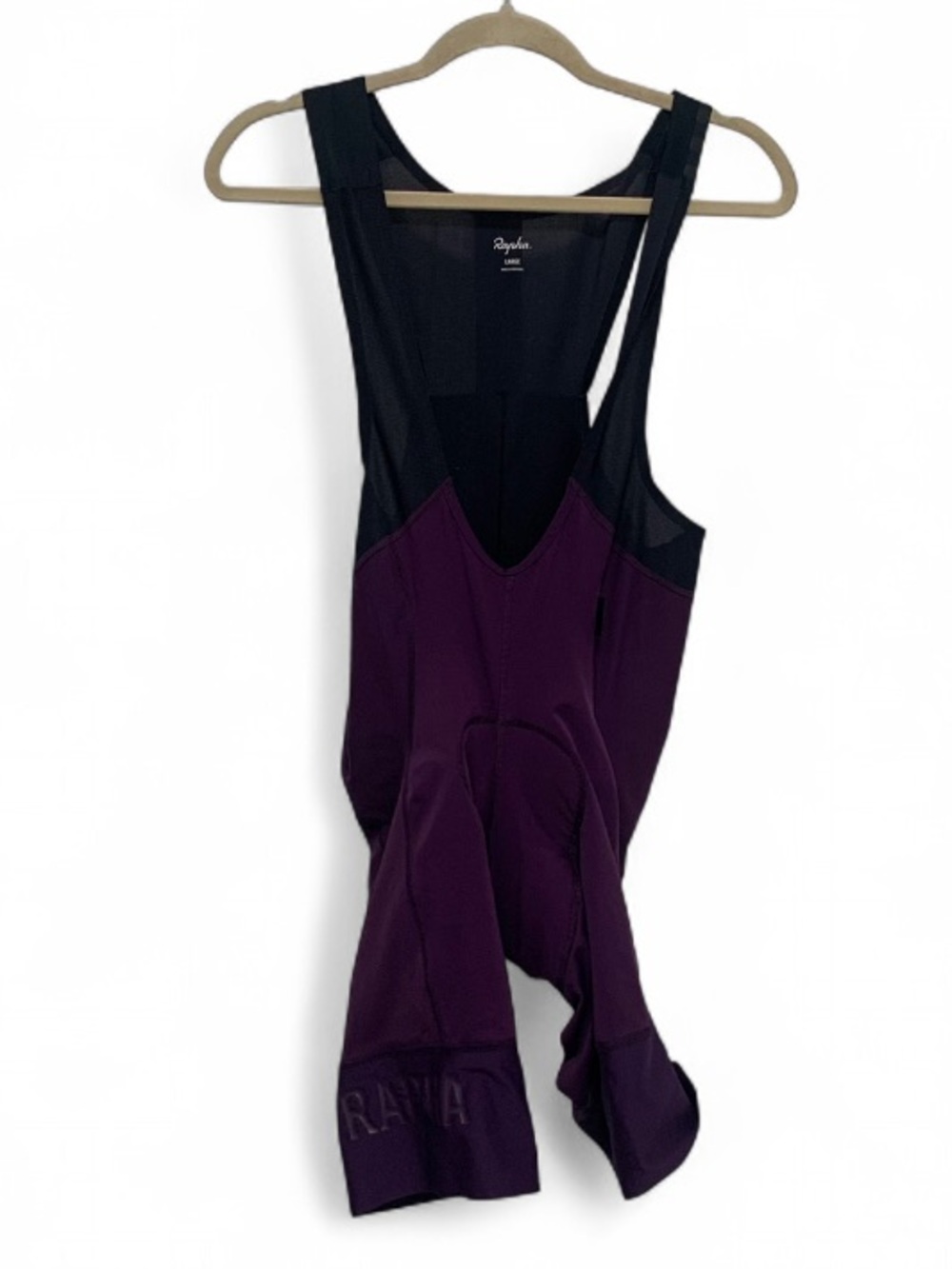 Rapha Pro Team Purple Cycling Bib Shorts with Black Straps